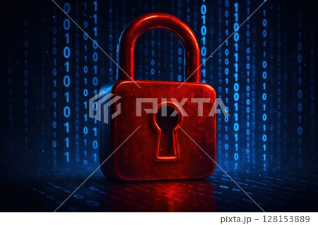 security concept with a lock 128153889