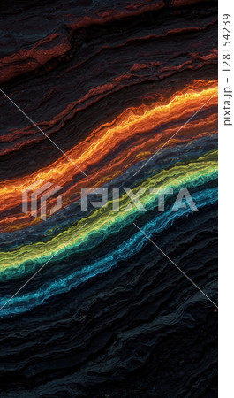 Human Emotions Formed Geological Strata Prehistoric Happiness Bedrock 128154239