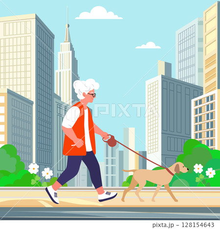 Retirement Dog Activity Retired people City Health 128154643