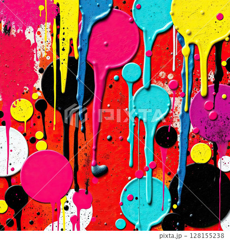 Bright liquid paint forms a dynamic and expressive modern background. Bright liquid paint forms a dynamic and expressive modern background. 128155238