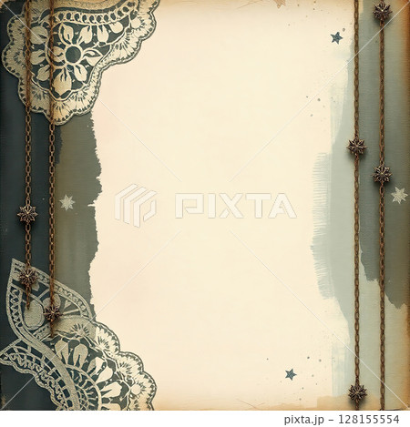 Aged recycled paper surface with dirt, stains, and grunge details. 128155554