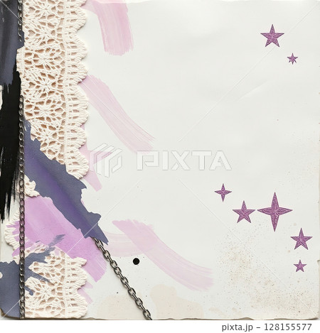 Worn paper texture with vintage stains and natural aging marks. 128155577