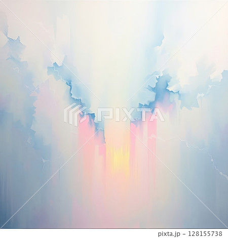 Spiritual abstract background in blue, representing calm and clarity. 128155738