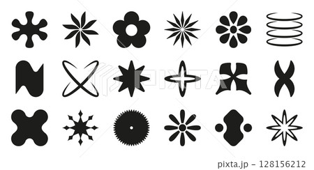 Abstract Geometric Shapes Solid Icon Set. Creative Design Elements, Patterns, Symbolic Silhouette Collection. Versatile For Branding, Decoration, And Artistic Projects. Isolated Vector Illustration Abstract Geometric Shapes Solid Icon Set. Creative Design Elements, Patterns, Symbolic Silhouette Collection. Versatile For Branding, Decoration, And Artistic Projects. Isolated Vector Illustration 128156212