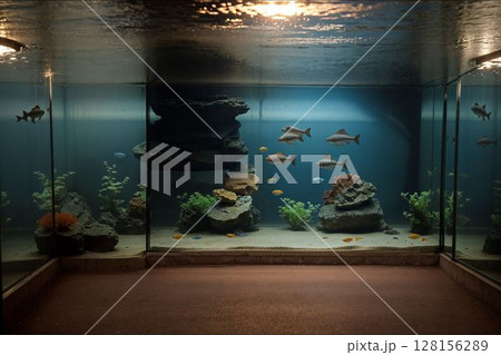 光が差し込む廊下 光が差し込む廊下 128156289