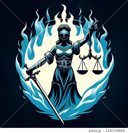 alternative digital art of the goddess of justice 128156660