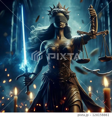 alternative digital art of the goddess of justice 128156661