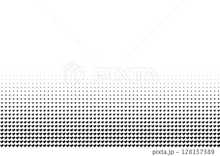 Halftone Gradient Pattern with Heart Dots Halftone Gradient Pattern with Heart Dots 128157389