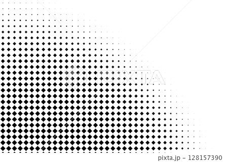 Halftone Gradient with Black Diamond Dots Halftone Gradient with Black Diamond Dots 128157390