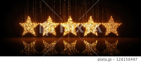 digital shining stars rating concept illustration 128158497