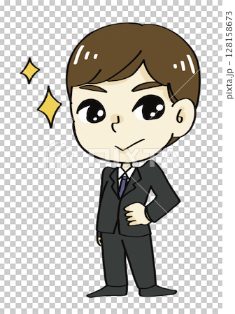 積極員工的插圖 積極員工的插圖 128158673