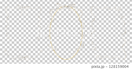 Watercolor illustration of elegant ribbon Frames in soft pastel colors. Drawing of Template for baby shower greeting cards or wedding invitations with white bows. Art for nursery designs. 128159004