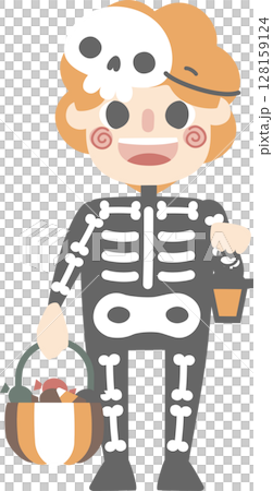 happy halloween holiday festival with character set of boys wearing skeleton costume, flat png illustration cartoon character design happy halloween holiday festival with character set of boys wearing skeleton costume, flat png illustration cartoon character design 128159124