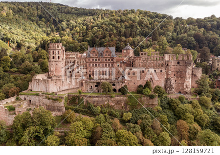The castle ruin in Heidelberg, Baden Wuerttemberg, Germany, travel destination The castle ruin in Heidelberg, Baden Wuerttemberg, Germany, travel destination 128159721