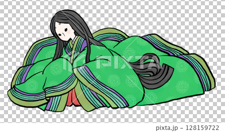 十二層和服女子(綠色) 十二層和服女子(綠色) 128159722