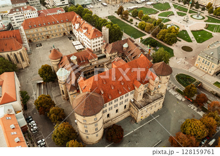 Old castle in Stuttgart, Germany, travel destination 128159761