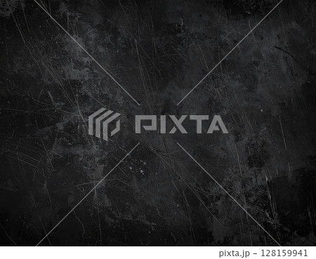 黒いひっかきのざらざらしたグランジの背景 128159941