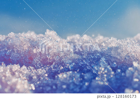マクロで捉えたカラフルなかき氷のきらめき 128160173