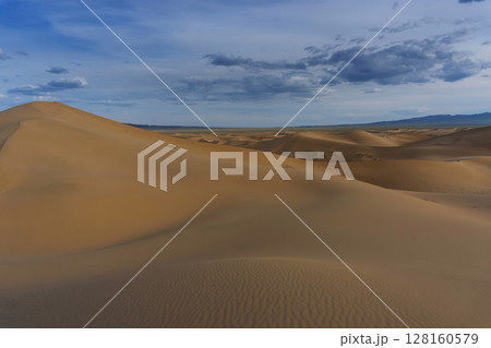 Landscape in desert at sunset 128160579