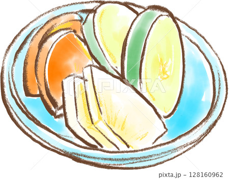 お新香_糠漬け_大根_きゅうり_にんじん 128160962