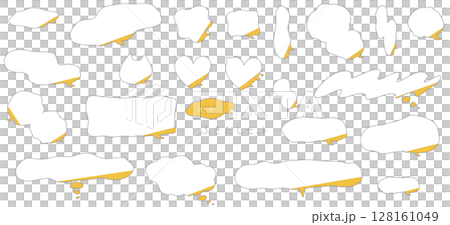 寬鬆的語音泡棉對角裝飾黃色套裝 128161049