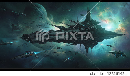 進撃する巨大宇宙要塞 128161424