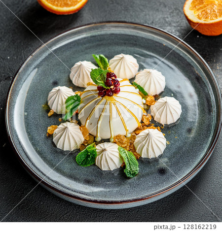 Artful Dessert Composition on Matte Gray Artful Dessert Composition on Matte Gray 128162219