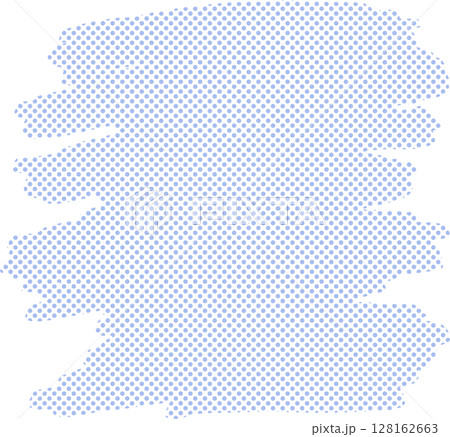 青いドットの手書きペイントイラスト 青いドットの手書きペイントイラスト 128162663