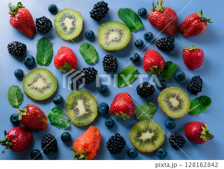 Vibrant Assortment of Fresh Fruits Display Vibrant Assortment of Fresh Fruits Display 128162842