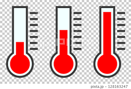 縣管控下用於測量體溫和水溫的溫度計插圖 128163247