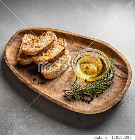Simple Gourmet Bread and Olive Oil 128163295