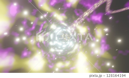 ものすごいスピードで駆け抜ける光の軌跡 カラフルな光の背景 ものすごいスピードで駆け抜ける光の軌跡 カラフルな光の背景 128164194