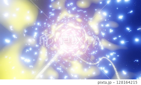 ものすごいスピードで駆け抜ける光の軌跡 カラフルな光の背景 ものすごいスピードで駆け抜ける光の軌跡 カラフルな光の背景 128164215