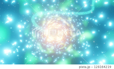 ものすごいスピードで駆け抜ける光の軌跡 カラフルな光の背景 ものすごいスピードで駆け抜ける光の軌跡 カラフルな光の背景 128164219