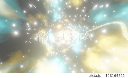 ものすごいスピードで駆け抜ける光の軌跡 カラフルな光の背景 ものすごいスピードで駆け抜ける光の軌跡 カラフルな光の背景 128164221