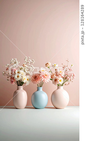 テーブルに置かれた花 128164289