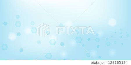 Modern health care abstract background with lines, dots and hexagons. Medical innovation banner template concept. Vector illustration. 128165124