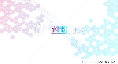 Abstract technology connect background lines and dots with hexagons. Modern hexagons technology concept design background. Vector illustration. Abstract technology connect background lines and dots with hexagons. Modern hexagons technology concept design background. Vector illustration. 128165132