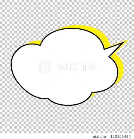 簡單的語音氣泡圖-蓬鬆 128165420