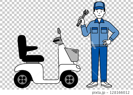 高級汽車和修理工 128166012