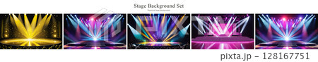 ステージの背景素材セット 128167751