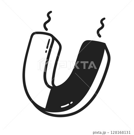 Horseshoe magnet vector icon Horseshoe magnet vector icon 128168131