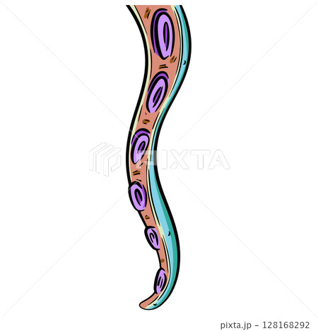 Cute cartoon octopus tentacles character mascot vector illustration Cute cartoon octopus tentacles character mascot vector illustration 128168292