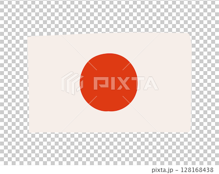 日本國旗插圖素材 128168438