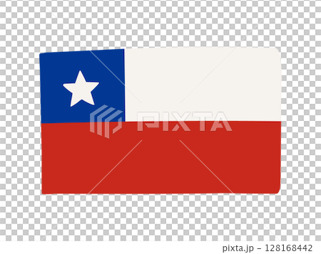 チリの国旗イラスト素材 チリの国旗イラスト素材 128168442