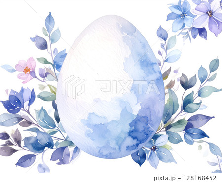 綺麗な青色の卵のイメージ 綺麗な青色の卵のイメージ 128168452