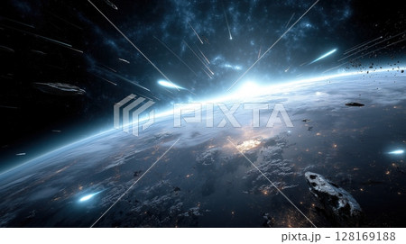 Cosmic Dawn Over Earth Cosmic Dawn Over Earth 128169188