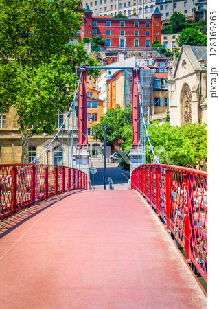 Lyon, France in a beautiful summer day 128169263