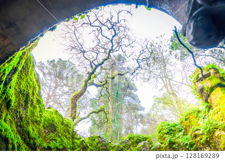 The Initiation well of Quinta da Regaleira in Sintra. 128169289