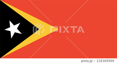 East Timor flag. Official colors and proportions. East Timor flag. Official colors and proportions. 128169569